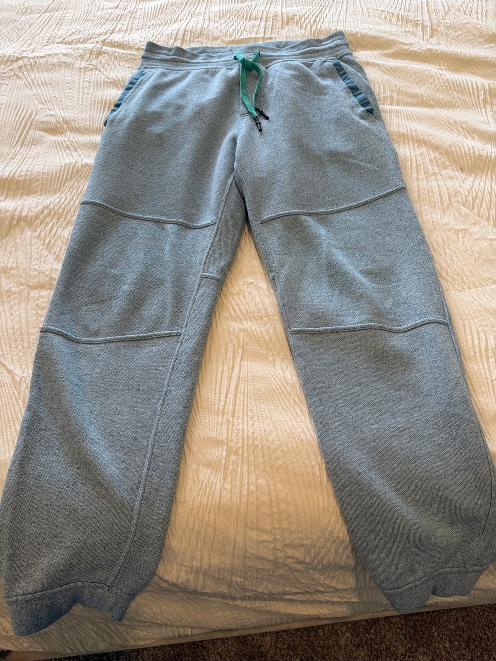 Lululemon Sundown Pant - L - heathered tofino teal (light blue)